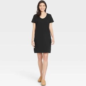 Universal Thread Black T-Shirt Dress